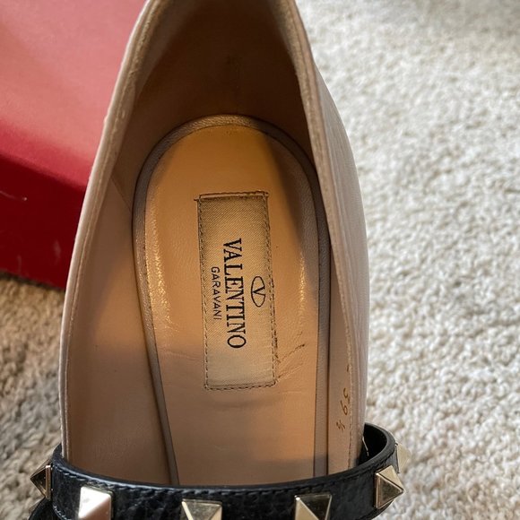 Valentino Rock Studded Ankle Crisscross Heels - Picture 10 of 12